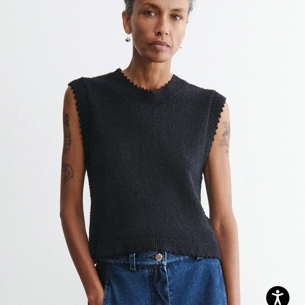 XS Rachel Comey Black Relent Top